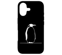 Custodia per iPhone 17 Pinguino Linea Grafica Amante Uccelli