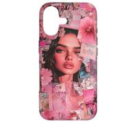 Custodia per iPhone 17 Pink Collage Aesthetic Flowers Girl Art Vibes sognante