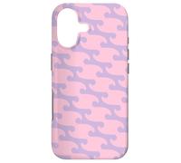 Custodia per iPhone 17 Pink Pastel Purple Curls Wavy Curves Connect Playful Pattern
