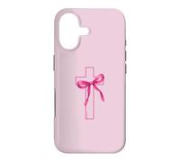Custodia per iPhone 17 Pink Ribbon Cross Breast Cancer Awareness Christian