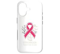 Custodia per iPhone 17 Pink Ribbon Stronger Than Scare Cool Donna Rosa Halloween