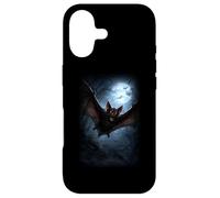 Custodia per iPhone 17 Pipistrello Vampiro Volante Sotto Luna Piena Halloween
