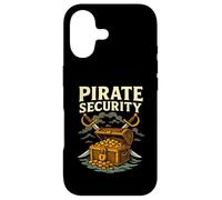 Custodia per iPhone 17 Pirate Security - Scrigno del tesoro con spade incrociate