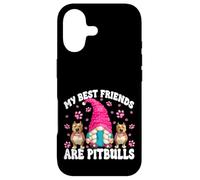 Custodia per iPhone 17 Pitbull Dog Gnome Graphic For Rescue Mom Pittbull Sayings
