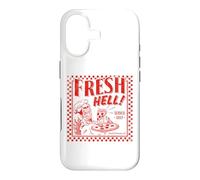 Custodia per iPhone 17 Pizza Satan "Fresh Hell" Satan Occult Satanic Lucifer