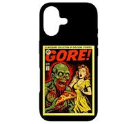 Custodia per iPhone 17 Pizza Zombie Gore Horror Comic Cover