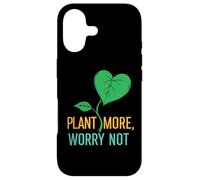 Custodia per iPhone 17 Plant More Worry Not Pocket Design, abbigliamento grafico da giardiniere
