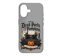 Custodia per iPhone 17 Poeti morti e zucche Poetcore Lettura Halloween
