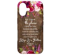 Custodia per iPhone 17 Poiché io conosco i piani che ho per te Geremia 29:11 Cristiano
