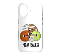 Custodia per iPhone 17 Polpette di carne divertente cibo gioco di parole