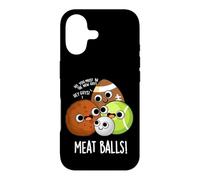 Custodia per iPhone 17 Polpette di carne divertente cibo gioco di parole