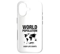Custodia per iPhone 17 Popolazione mondiale ogni vita conta