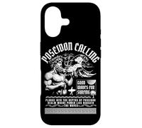 Custodia per iPhone 17 Poseidone Dio greco Surfer Surf Onde Streetwear