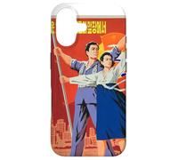 Custodia per iPhone 17 Poster di propaganda della Corea del Nord, divertente