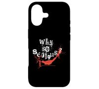 Custodia per iPhone 17 Poster meme "Why So Serious Joker" con citazione di Batman Villain