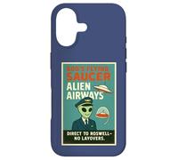Custodia per iPhone 17 Poster retrò del pilota di linea aerea Roswell Alien UFO Airways