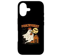 Custodia per iPhone 17 Poultrygeist Funny Chicken Ghost Halloween Pun Design