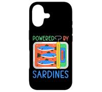Custodia per iPhone 17 Powered by Sardines Funny Sardine Energy Humor Graphic