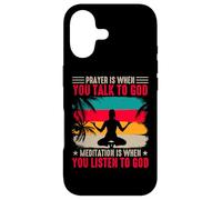 Custodia per iPhone 17 Prayer Is When You Talk To God Meditation Is When You Listen