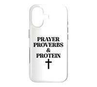 Custodia per iPhone 17 Prayer Warrior Proverbs & Protein Shakes Jesus Weights Faith