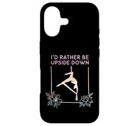 Custodia per iPhone 17 Preferirei essere sottosopra, volare yoga aereo, sete aeree