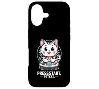 Custodia per iPhone 17 Premere Start Pet Cat Gamer Console