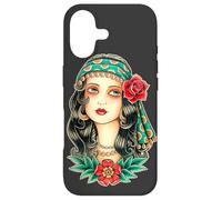 Custodia per iPhone 17 Pretty Girl Gypsy Fortune Teller - Tatuaggio tradizionale Flash