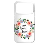 Custodia per iPhone 17 Pro 107 Years Loved 107th Birthday Floral 107 Years Loved Women