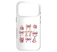 Custodia per iPhone 17 Pro 17° Compleanno Ragazza Coquette Fiocchi Rosa Diciassette Anni