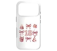 Custodia per iPhone 17 Pro 18° Compleanno Ragazza Coquette Fiocchi Rosa Diciotto Anni