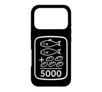 Custodia per iPhone 17 Pro 2 Fish 5 Breads Jesus Feeds 5000 Christian Bibbia Verso Citazione