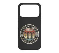 Custodia per iPhone 17 Pro 26° Compleanno Vintage Gennaio 2000 Retro Edizione Limitata