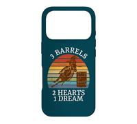 Custodia per iPhone 17 Pro 3 Barili 2 Cuori 1 Dream Funny Barrel Racing