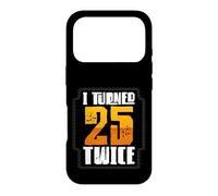 Custodia per iPhone 17 Pro 50° compleanno Humor Ho compiuto 25 anni due volte
