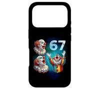 Custodia per iPhone 17 Pro 67 Meme Clown Ulula alla Luna Sei Sette