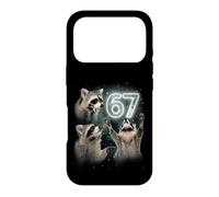 Custodia per iPhone 17 Pro 67 Meme Racoon Howling At The Moon 67 T-Shirt 6 7 Halloween