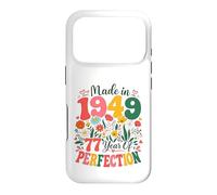 Custodia per iPhone 17 Pro 77 Year Old Made in 1949 Retro Floral 77th Birthday Women