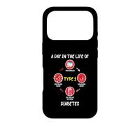 Custodia per iPhone 17 Pro A Day In The Life of Type 1 Diabetes Awareness Diabetic Gift