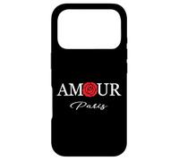 Custodia per iPhone 17 Pro Aamour Paris Rose Style I Love Paris, Enjoy Wear Cool Paris
