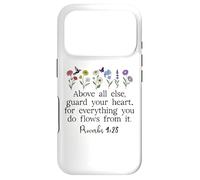 Custodia per iPhone 17 Pro Above Else Guard Your Heart Proverbs 4:23 Bible Verse Jesus