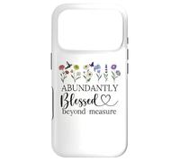 Custodia per iPhone 17 Pro Abundantly Blessed Beyond Measure Women Christian Scripture
