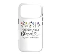 Custodia per iPhone 17 Pro Abundantly Blessed Beyond Measure Womens Christian Scripture