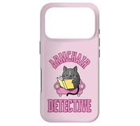 Custodia per iPhone 17 Pro Accogliente Mistero Amatoriale Sleuth Poltrona Detective Cat
