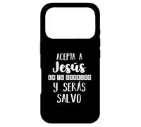 Custodia per iPhone 17 Pro Acepta a Jesús en tu Corazon Mensaje Cristianos Dios Spagnolo