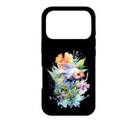 Custodia per iPhone 17 Pro Acquerello Betta Pesce Floreale Acquatico Design