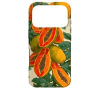 Custodia per iPhone 17 Pro Acquerello Papaya Fruit Pattern Tropical Summer