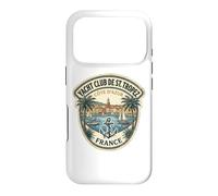 Custodia per iPhone 17 Pro Adesivo da viaggio vintage Yacht Club de St. Tropez