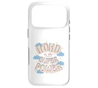 Custodia per iPhone 17 Pro ADHD è il mio super, potere retrò arcobaleno nuvola grafica