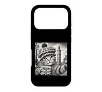 Custodia per iPhone 17 Pro Adorabile tazza con gatto londinese e Big Ben
