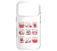 Custodia per iPhone 17 Pro Adorable Bunny with Hearts and Yarn